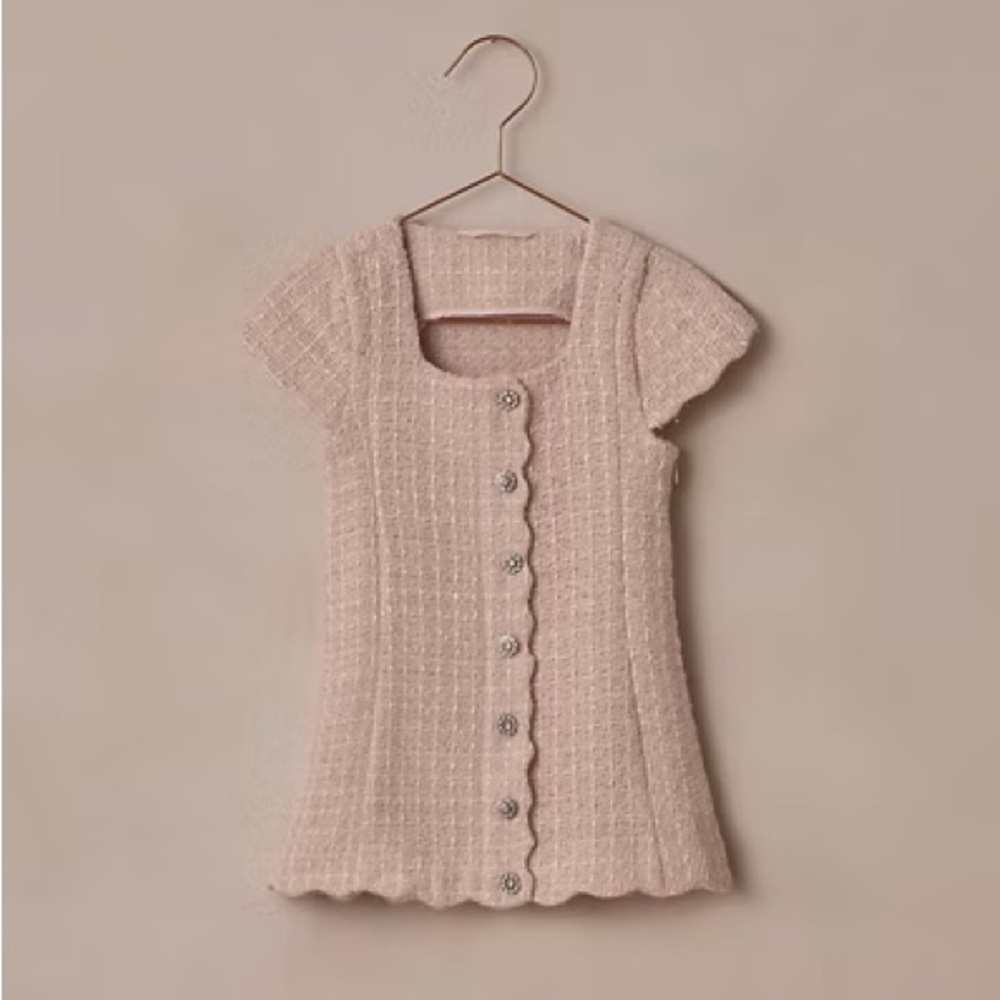 Noralee Pink Tweed Dress sz 12